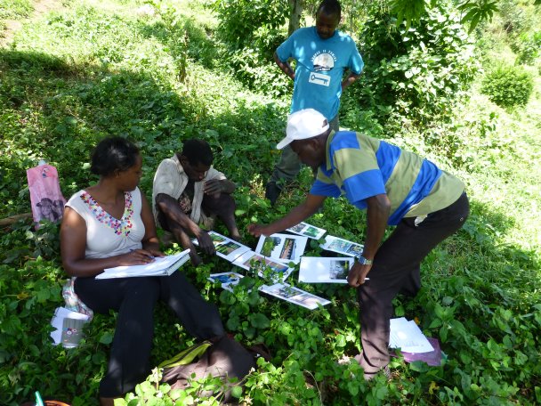 Collecting evidence during fieldwork in Uganda, 2013. Photo credit: M Wieland