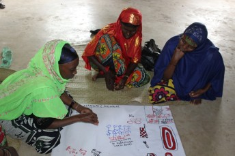 Kenya 20-011 Aweer community women representatives prioritizing livelihood options. Credit Nickson Orwa